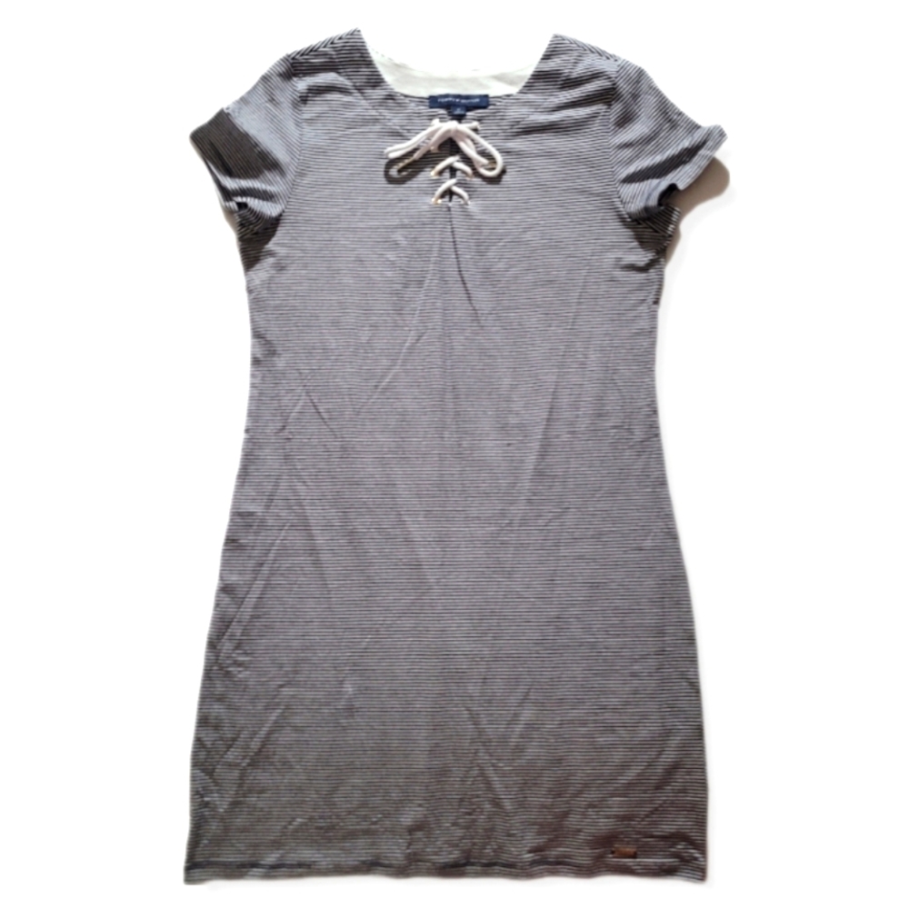 Tommy Hilfiger Blue & white pin stripe dress size M